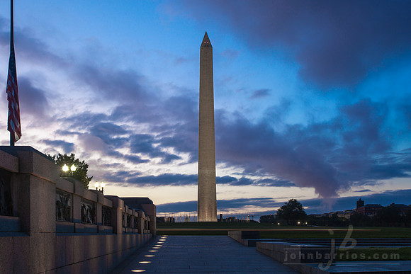 George Washington Monument at Sunrise