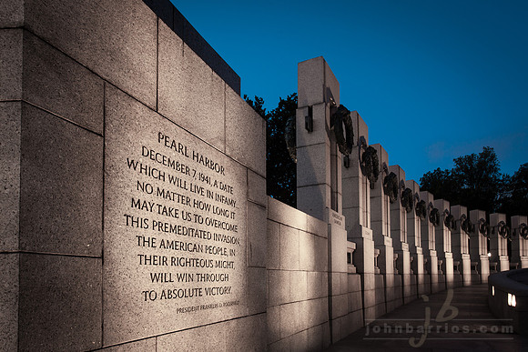 World War II Memorial, Decmeber 7, 1941 - INFAMY