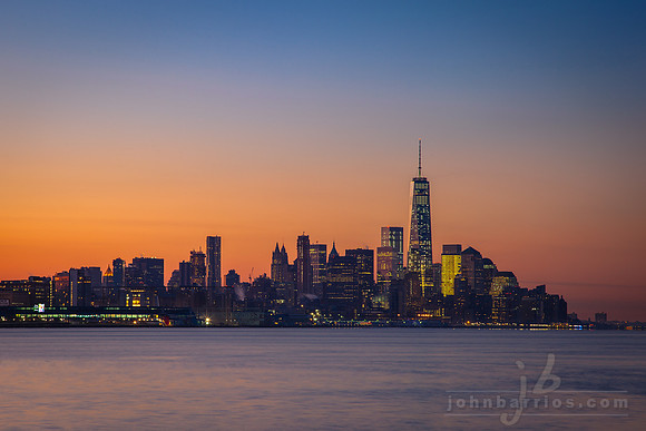 NYC World Trade Center at Sunrise
