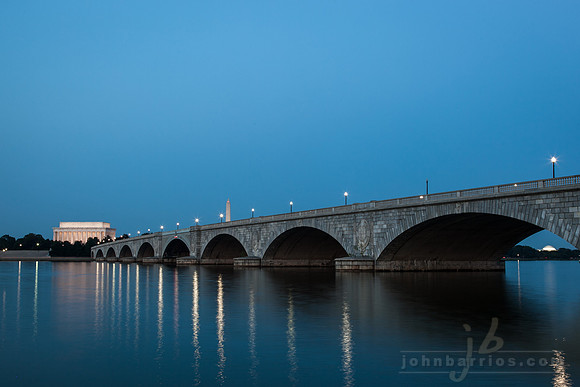 Memorial Bridge at night, Lincoln Memorial at Night