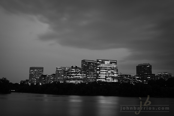 potomac river, rossyln virginia skyline