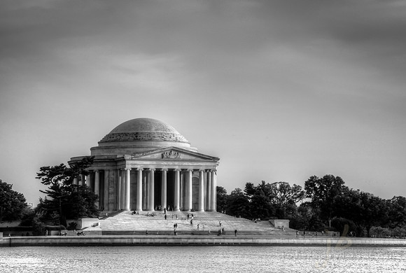 Jefferson Memorial BW HDR